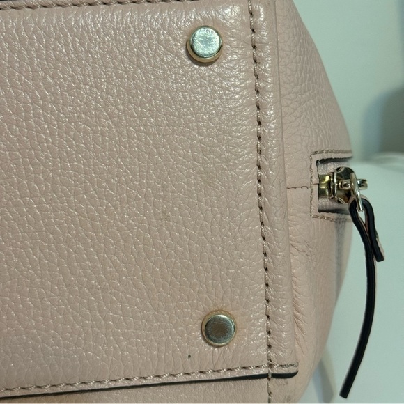 Kate Spade Andee Cobble Hill Leather Rose Smoke Satchel Bag - Picture 6 of 8